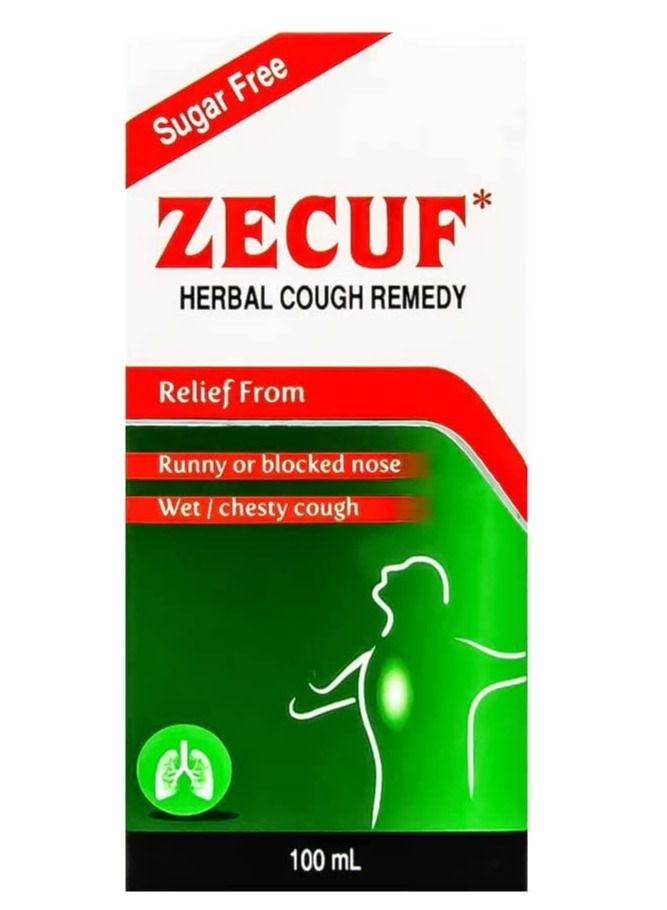 ZECUF Herbal Cough Remedy 100mlSUGAR FREE